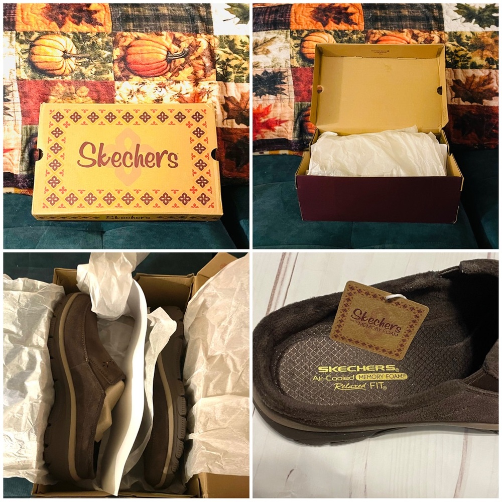 Skechers Brown Suede Easy Going sz 11M - Picture 15 of 16
